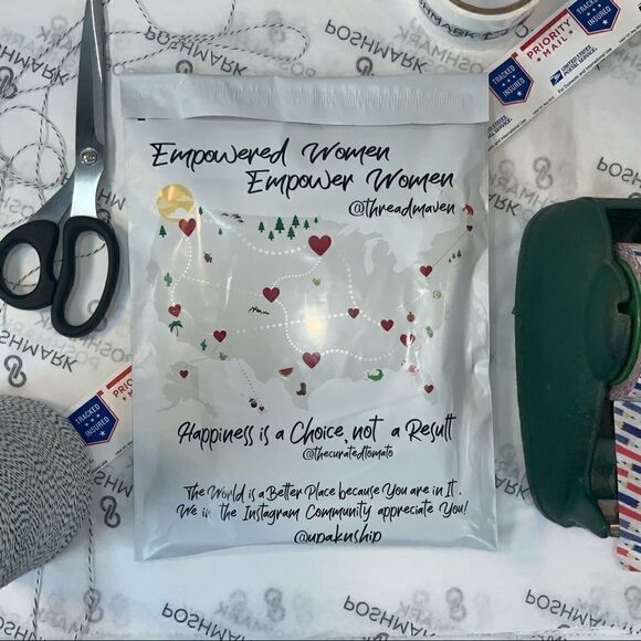 3” XL HEART STICKERS FOR BUSINESS SUPPLY SELLER THANK YOU BULK POSHMARK PRO - Picture 3 of 4